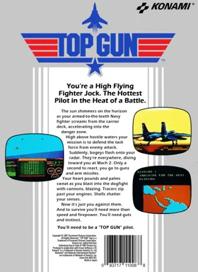 Top Gun (Europe) box cover back